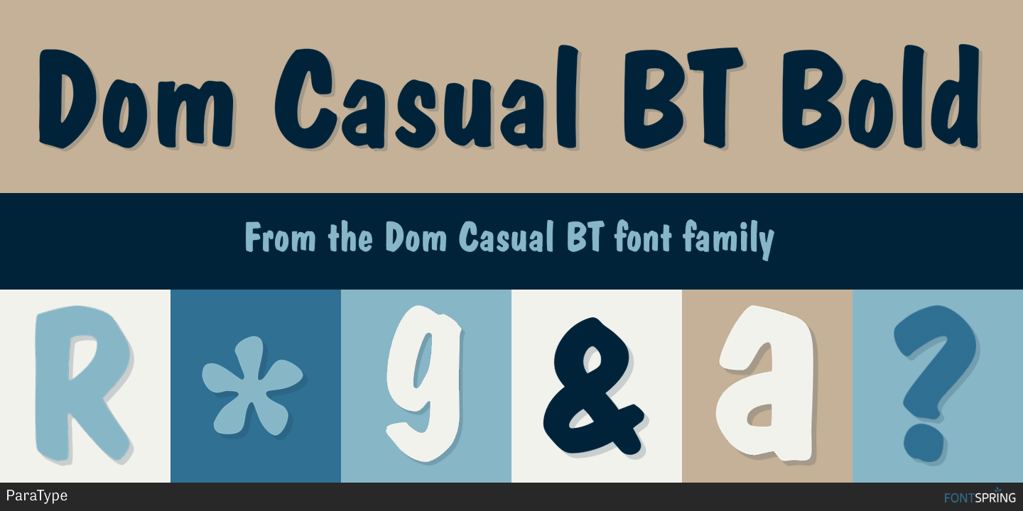 Domcasual bt free font