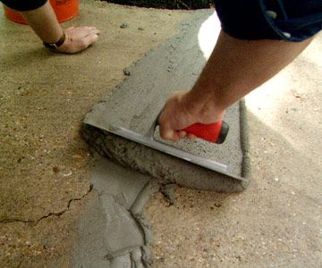 How to repair cement driveway cracks